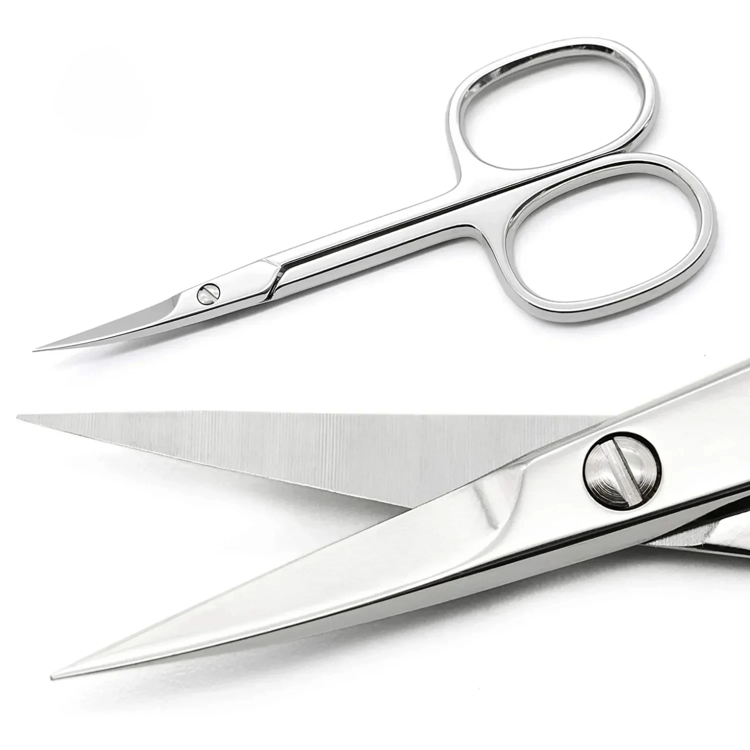 Professional Manicure Scissors Stainless Steel Cuticle Precision Beauty Grooming forNail Facial Hair Eyebrow Eyelash Nose Hair