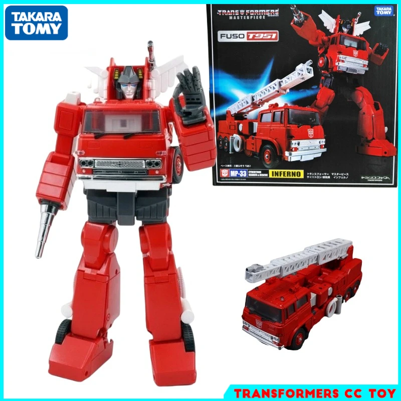 Takara Tomy-Transformers de juguete para niños, figuras de acción de la serie MP, MP-33, Inferno, colección de robots