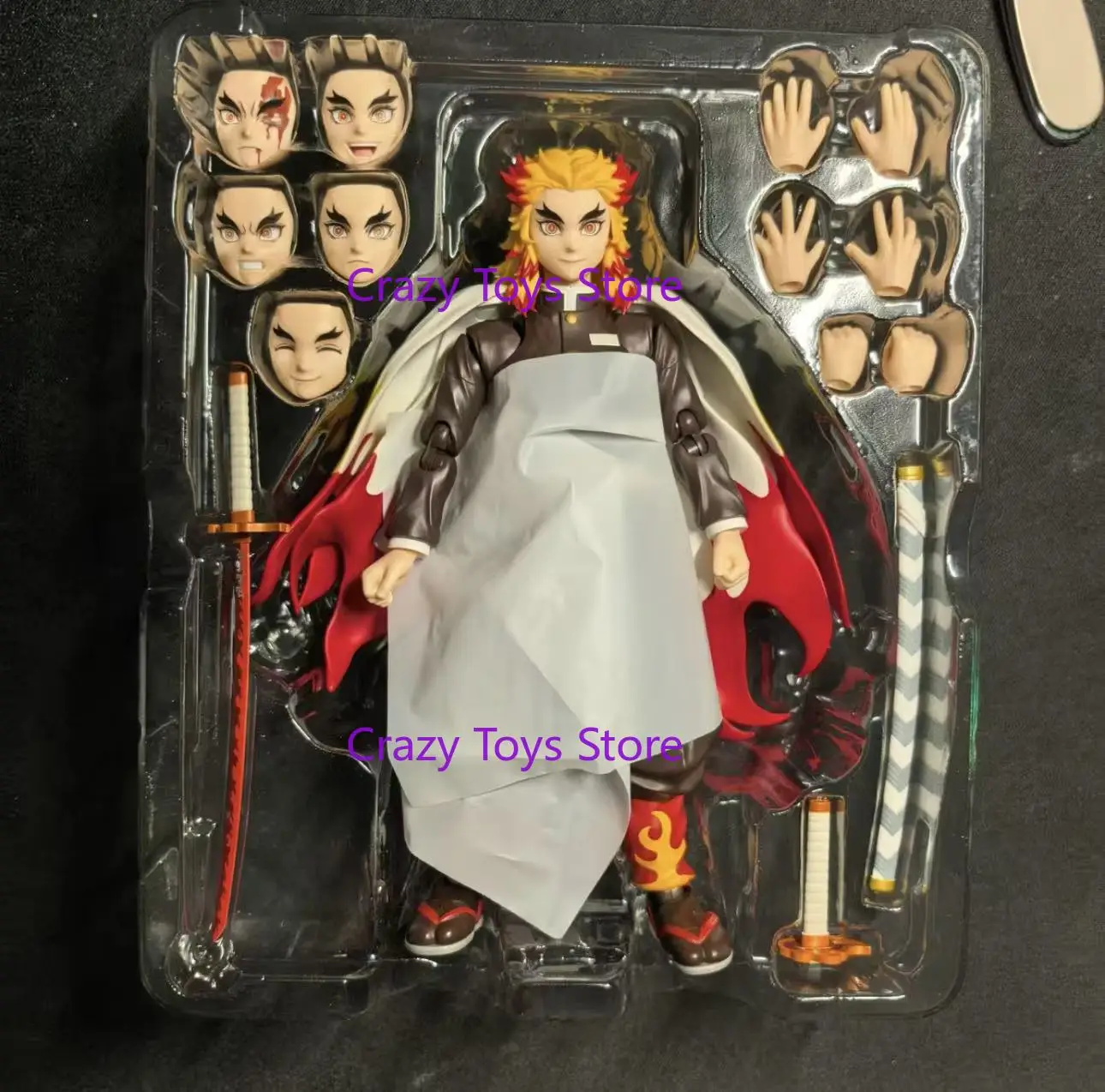 

In Stock Bandai S.H.Figuarts SHF Demon Slayer: Kimetsu No Yaiba Kyojuro Renseki Flame Pillar Action Figure Toy Collection Gift.