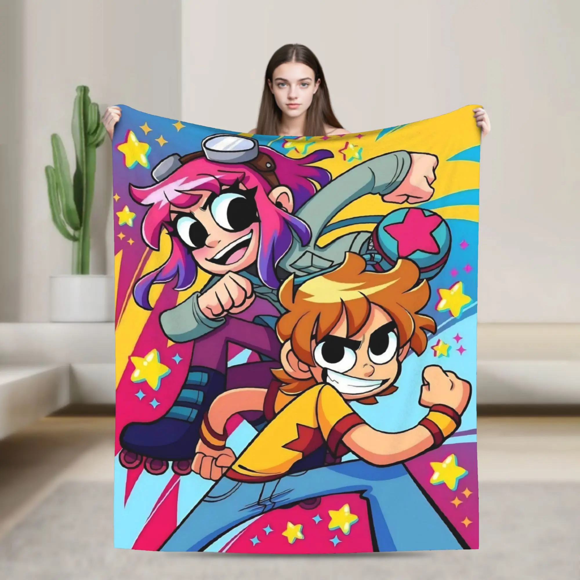Stylish Scott Pilgrim vs. the World Blanket Ultra-Soft Flannel  Relax Throw Blanket Machine Washable