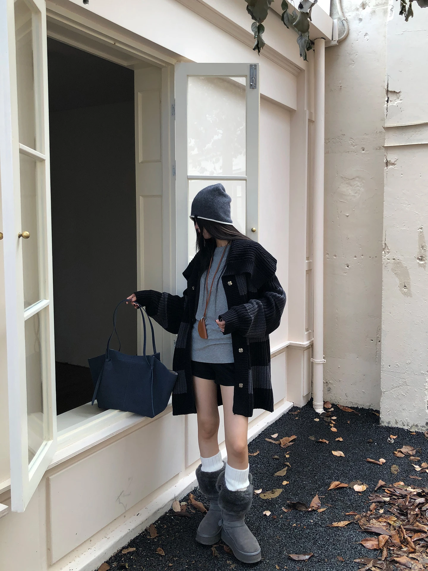 

Свободный вязаный открытый кардиган, женский повседневный свободный крой, длинный свитер V-Ne, тент, удобный Lazy Faion Sensation