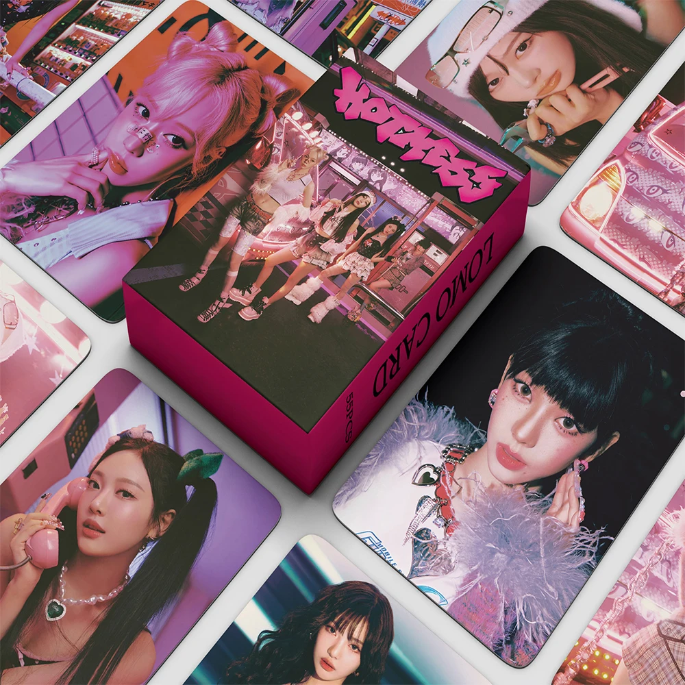 55 pçs/set Kpop aespa Lomo Cartões Novo Álbum SAVAGE INVERNO NINGNING Photocard Coreano Moda Bonito Fãs Presente