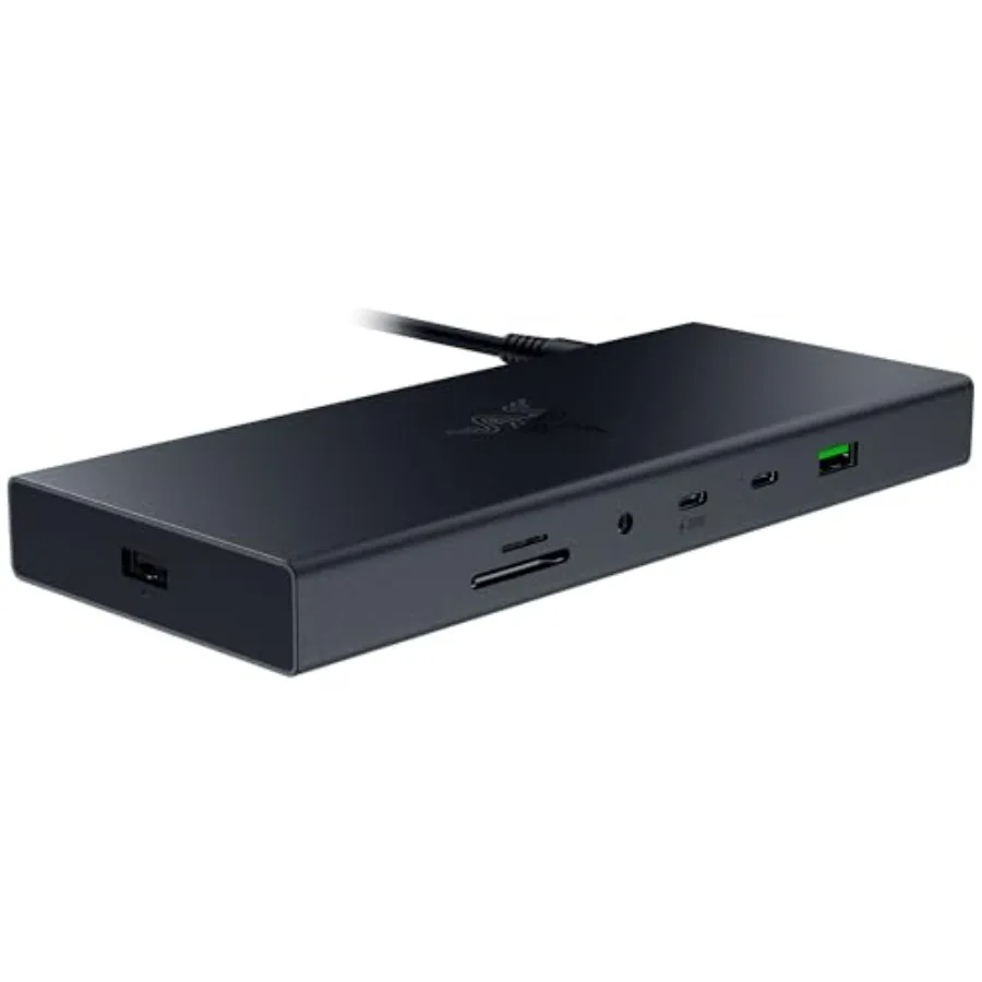 

USB 4 Dock: 14 Ports Type C Type A HDMI DP Ethernet SD 3.5mm - Dual Monitor Up to 4K 120 Hz - Laptop Phone Fast Charge - Durabl
