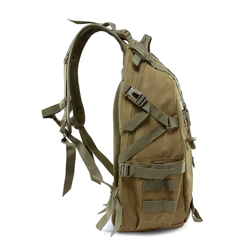 Zaino tattico militare da 40 litri per uomo zaini da trekking da campeggio borse da viaggio riflettenti all'aperto borsa da arrampicata Molle 3P