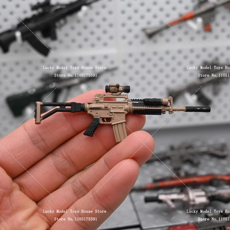 Fusil de Sniper statique de soldat militaire, fusil M4A1 AK47 Desert M4 AK47, modèle de jouets, accessoire pour décoration de figurine d'action de 6 pouces, 1/12