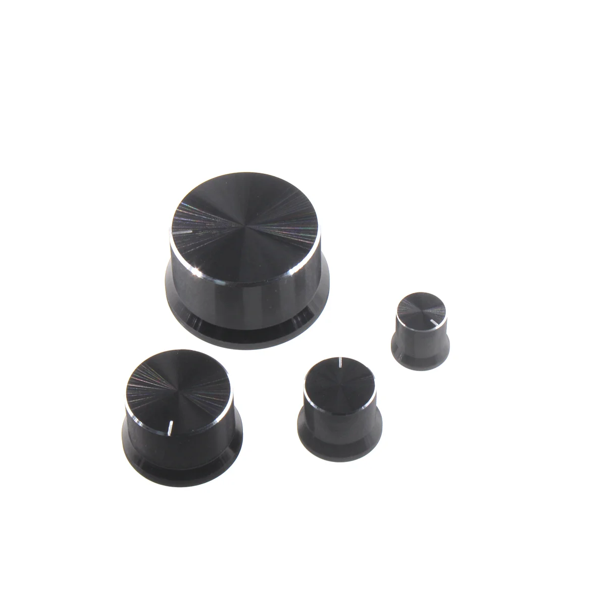5P/2CS Aluminum knob Straw hat horn encoder inner hole 6mm knob volume power amplifier adjustment fine turning metal cap