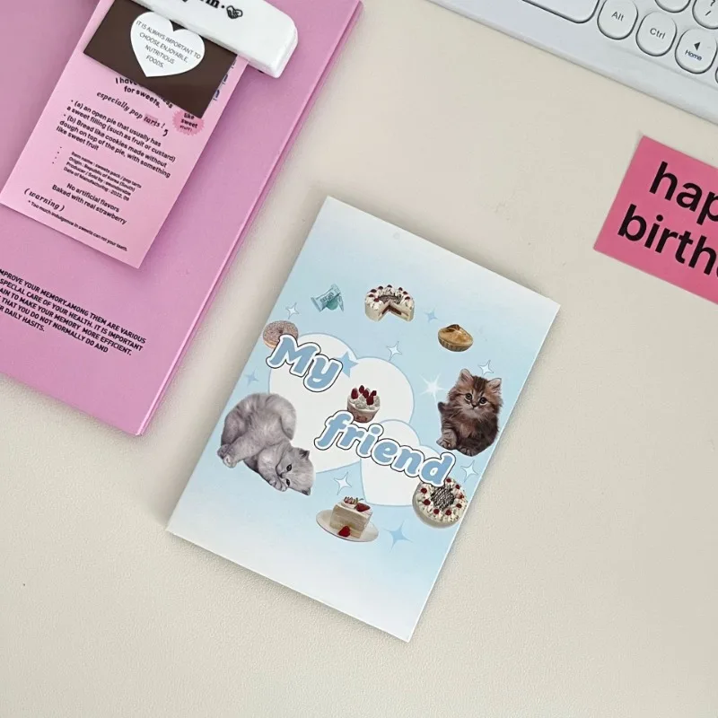 2024 Hot Y2K Cartoon Style Folding Card Out Card Set Card Head Gift Card Greeting Card Message Card Packing Materials