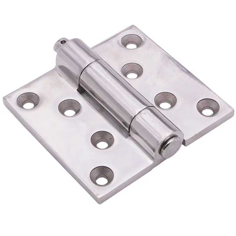 

304 Stainless Steel Heavy Duty Industrial Flat Open Bearing Invisible Door Spring Thickened Folding Hinge