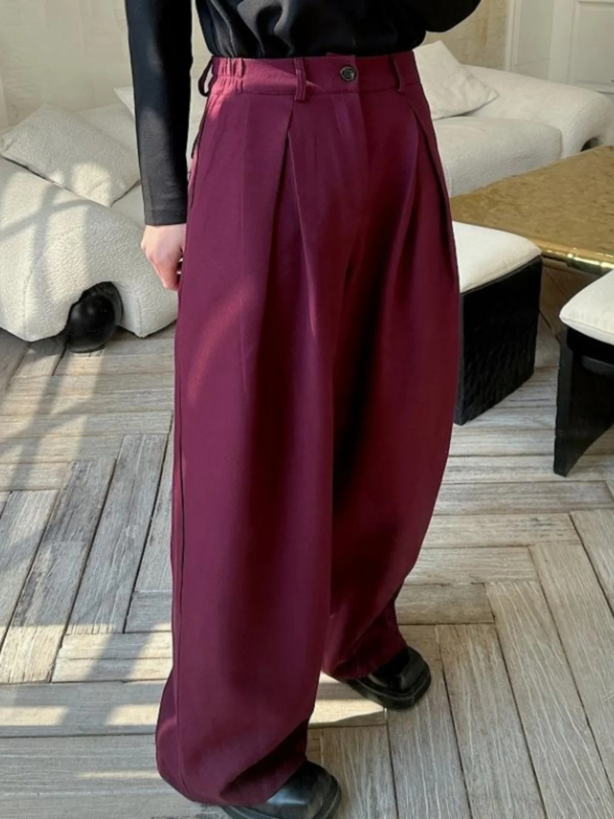 

Прямые брюки с высокой талией, свободные повседневные брюки для мужчин и женщин, весна-осень, новые модные модные корейские брюки-карго...