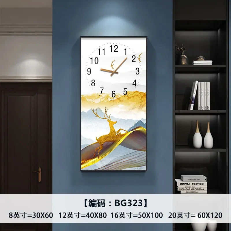 Home Decor Items Clocks Pictures Decorative Painting Stylish Simple Modern Entrance Room Decoration Wall Clock Room Decor Watch