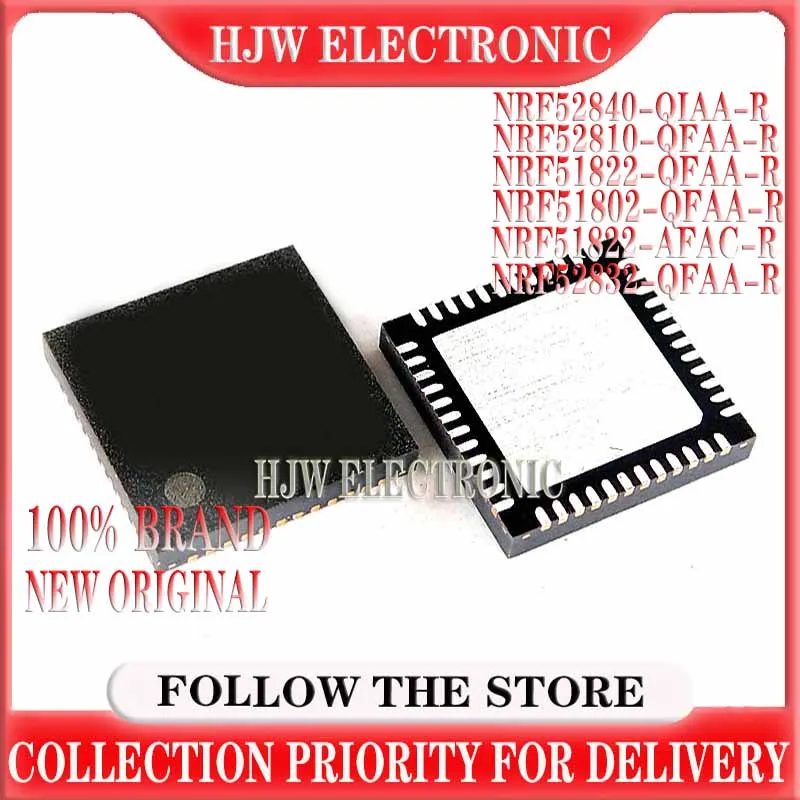 NRF51802-QFAA-R NRF51822 NRF52832 NRF52810 NRF52840-QIAA NRF51822-AFAC-R Brand New Original Spot Wireless Bluetooth Chip IC Chip