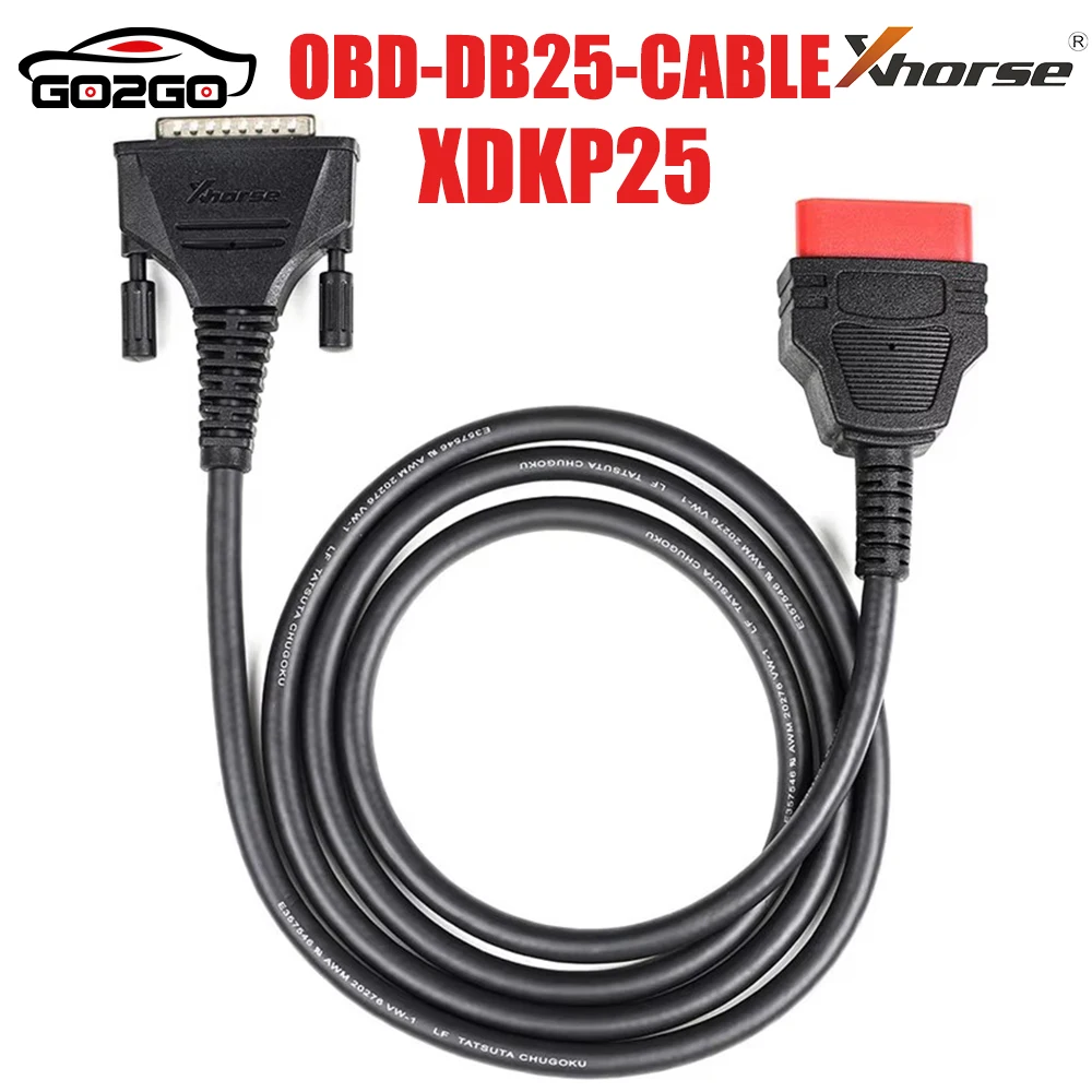 Xhorse XDKP25 OBD DB25 Adapter cable for VVDI Key Tool Plus Connecting Wire