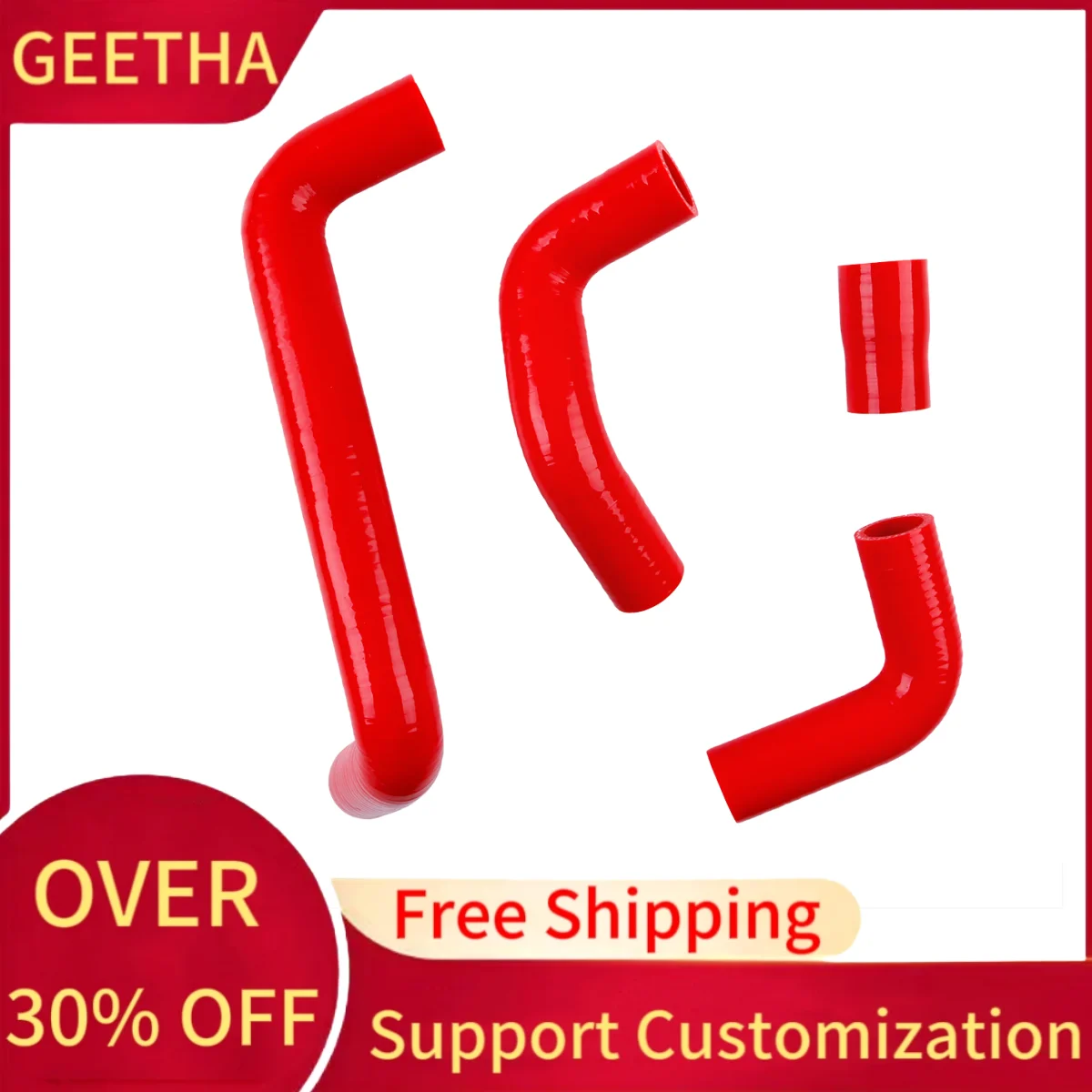 Silicone Radiator Water Hose Pipe Kit For Lada 2101 2102 2103 2104 2105 2106 2107 2101-1303025 1303090 1303010 1303092