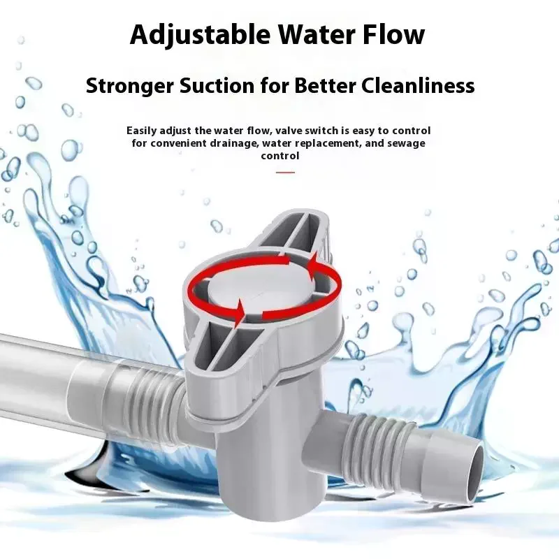 Fish Tank Manual Water Changer Aquarium Siphon Vacuum Cleaner 1Pcs Semi-Automatic Aquarium Pump Cleaner