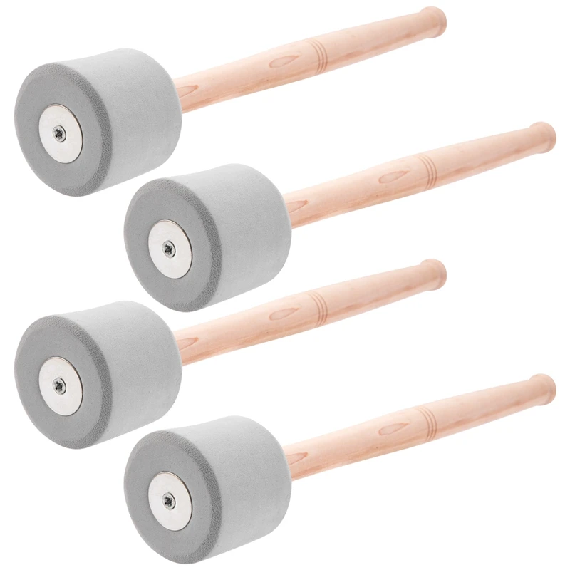 

4Pcs Bass Drum Mallets Sticks Mallets Foam Head Drum Mallets For Marching Band Percussion