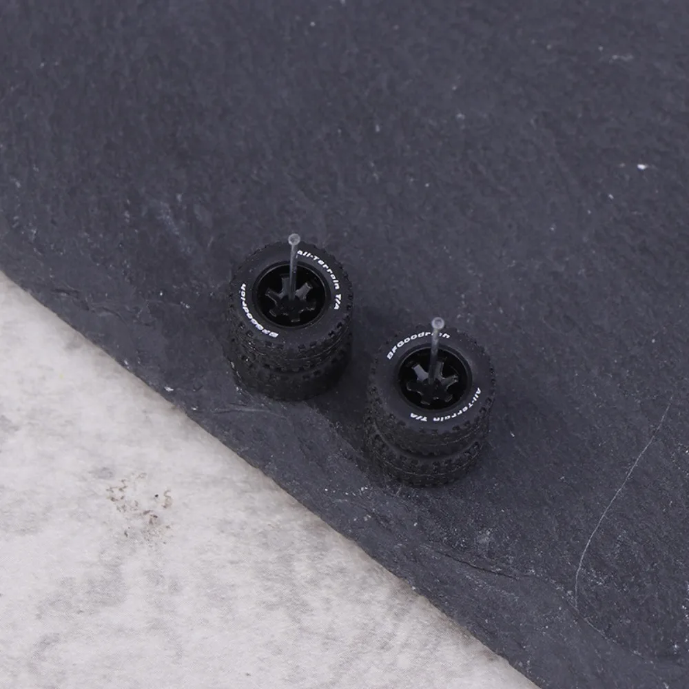 1Set High Quality 1/64 Modified Wheel Hub Diameter 14*5.5mm Plastic Remote Control Car Modified Tires Off Road Vehicle Models