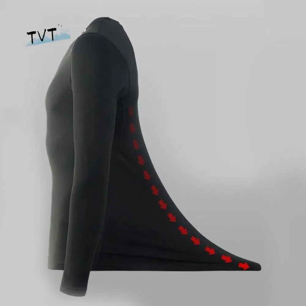 

2PCS Set Quick-drying Men's Ski Thermal Underwear Tight-fitting Soft Fleece Fitness Suit Elastic Comfortable Tops Pants Set