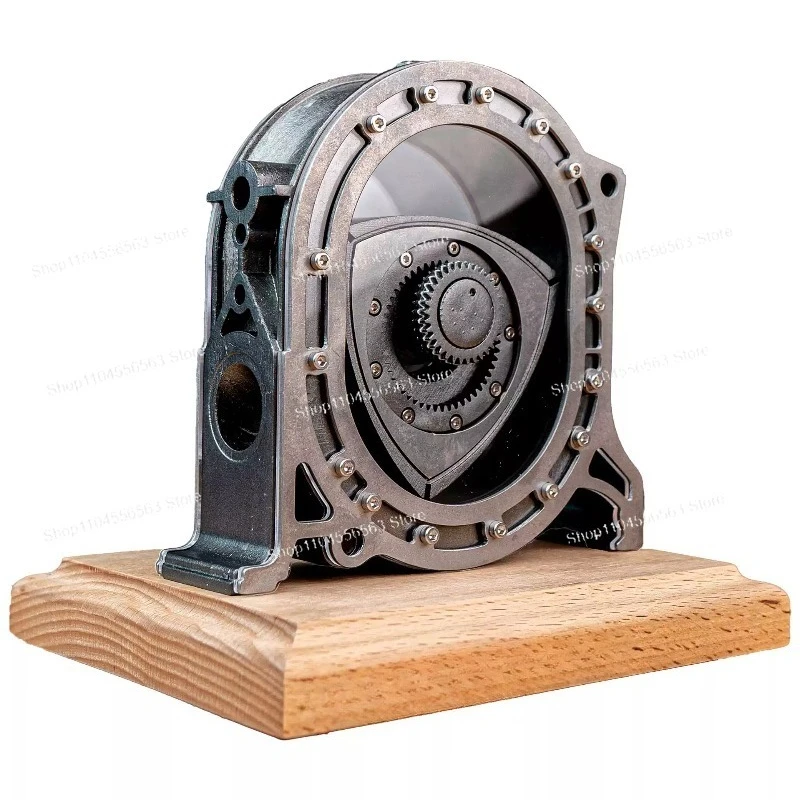 Desktop Rotary Engine Model Crafts Ornaments Boy Gift, Science Experiment Toy Kit, Wankel Engine 4-Stroke Internal Combustion