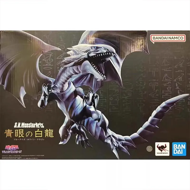 Bandai Yu Gi Oh Anime Figuur SHM Vlam Wingman Ogen Wit Drago Red-Eyes Zwarte Vlam Wingman Actiefiguren Speelgoed voor Jongens Gift