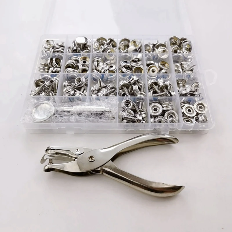 80 Set Stainless Steel Marine Grade Canvas And Upholstery Boat Cover Snap Button Fastener Kit Screws Snaps With Tool