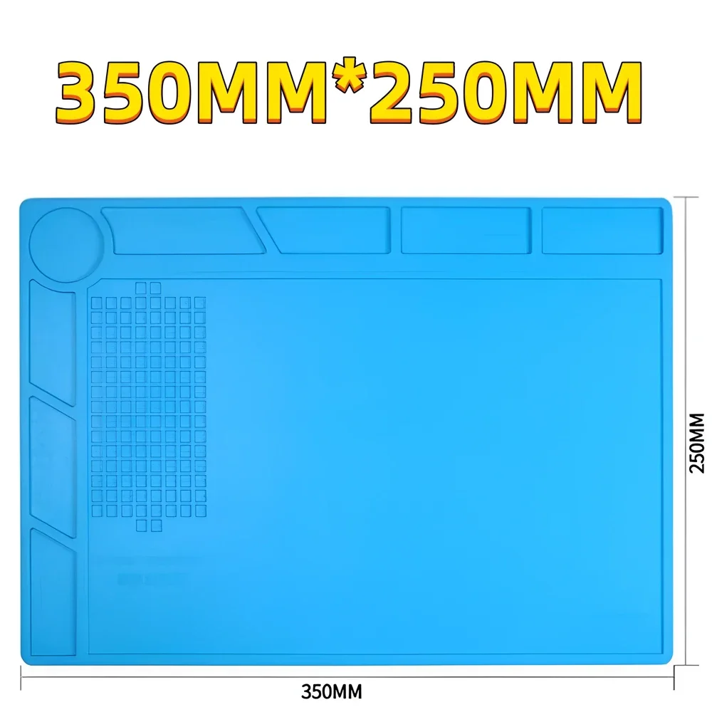 ESD Wärmedämmung Löten Matte Computer Telefon Reparatur Tool Kit Arbeits Silikon Reparatur Pad Hitzebeständige Wartung Tool Kit