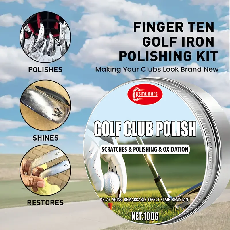 Professional Golf Club Polishing Wax – Quick-Acting Metal Polish & Protection Wax for Restoring Mirror Shine 6