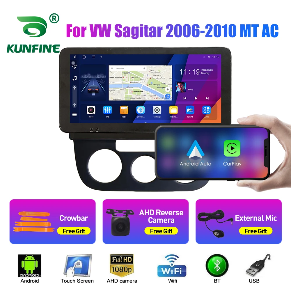 

10.33 Inch Car Radio For VW Sagitar 2011 2Din Android Octa Core Car Stereo DVD GPS Navigation Player QLED Screen Carplay