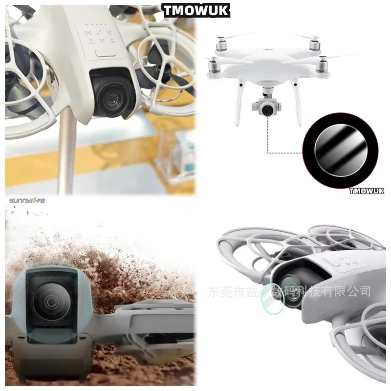 For DJI Phantom 4 Advanced RTK Pro V2.0 DJI Avata Neo Top - Notch Tempered Glass Lens Protector