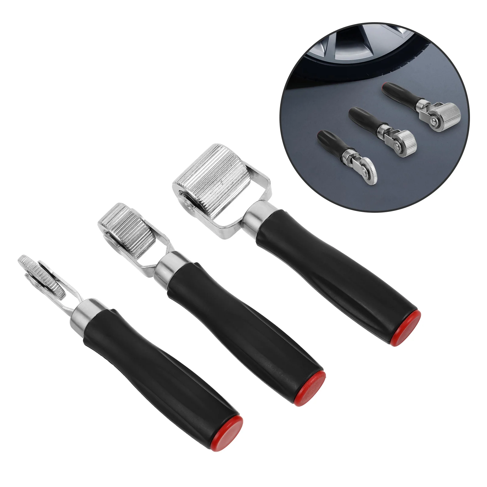 3 قطعة أداة إصلاح الإطارات مقبض بلاستيكي متين كفاءة الإطارات الترقيع سيارة شاحنة Atv طقم تصليح السيارات الصوت التخفيت الأسطوانة