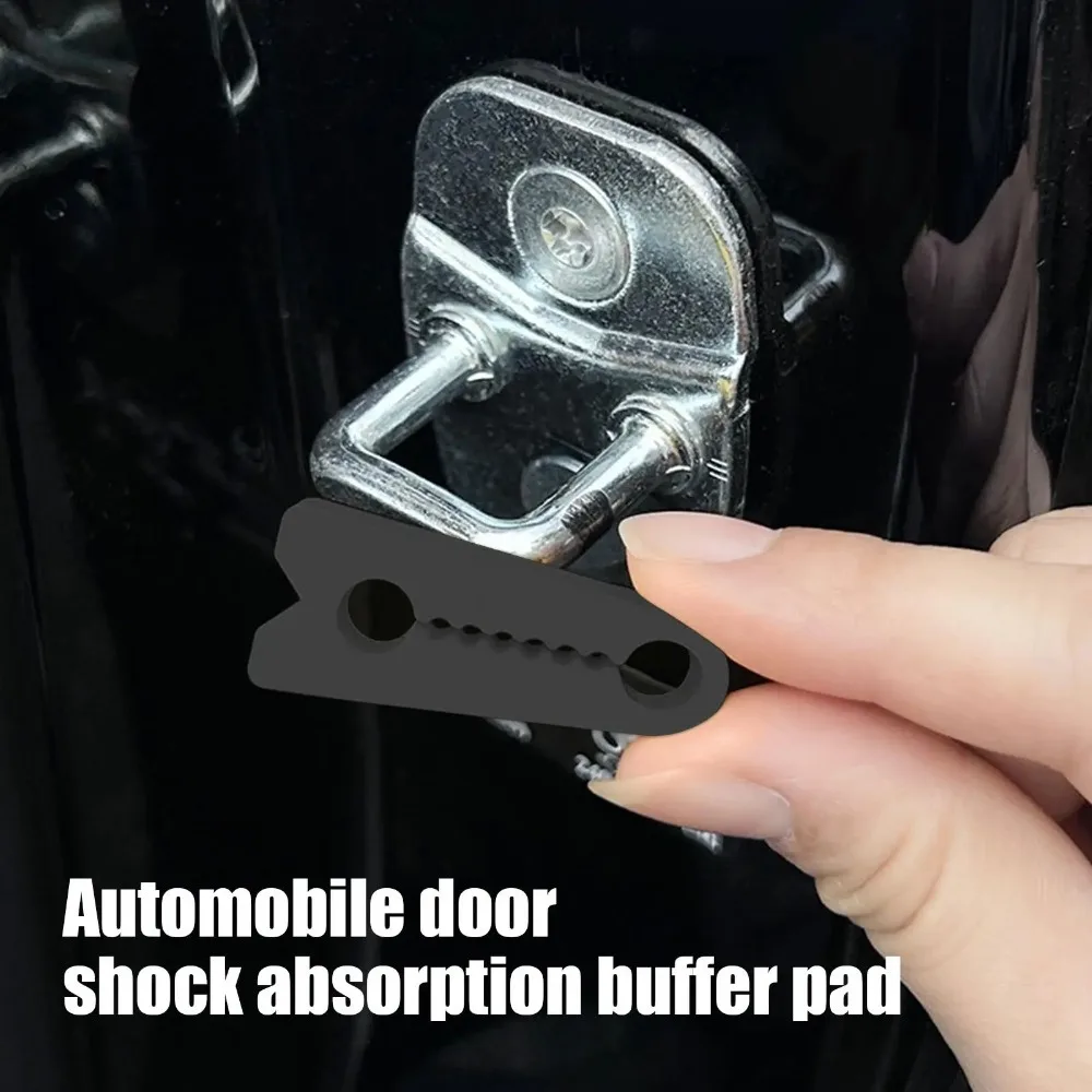 4Pcs Car Door Lock Protector Sound Deadener Buffer Shock Absorber Soundproofing Pad