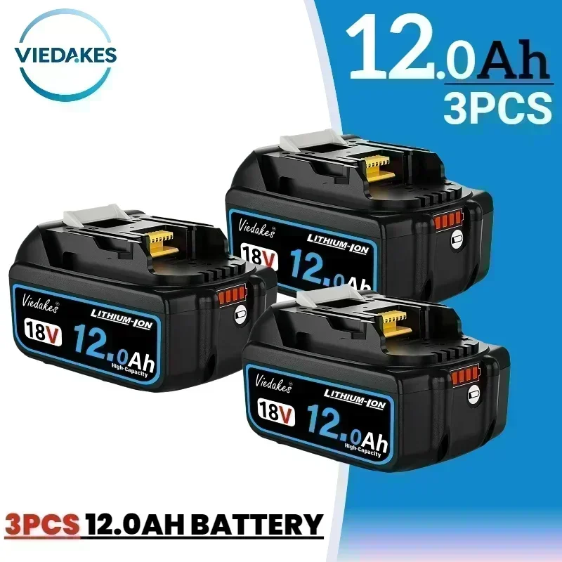 Origineel voor Makita 18V accu BL1860 12000mAh compatibel met DTD173 DHP487 DJV182 professionele accu voor elektrische gereedschappen