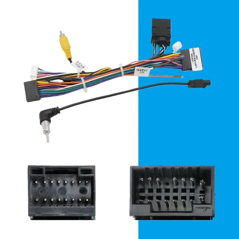 Radio Wiring Harness Adapter CAN Bus Decoder 16 Pin Plug Connector Camera In Car Android Head Unit Cable For Chery Grand Tiggo 5