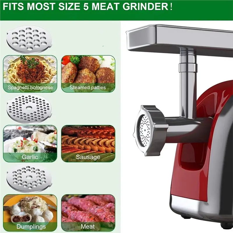 A23F-Meat A23F-Meat Grinder Accessories 9Pcs Size5 Replacement Blades Plates Disc Parts For 55Mm Stand Mixer Mincer Grinder Set - Aliexpress Deal