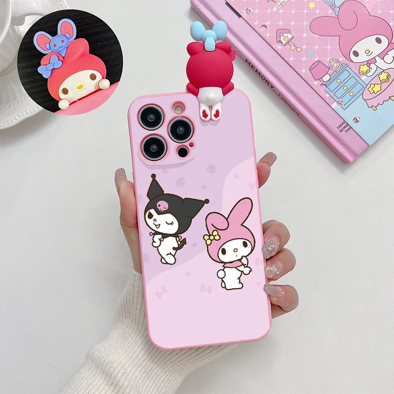 Cartoon 3D Melody Dog Cute Tpu Case For POCO M5S M3 M4 X3 X4 X6 F5 M6 Pro F3 F4 GT Redmi 12C 13C Xiaomi Mi 11T 12T 13T Pro Cover