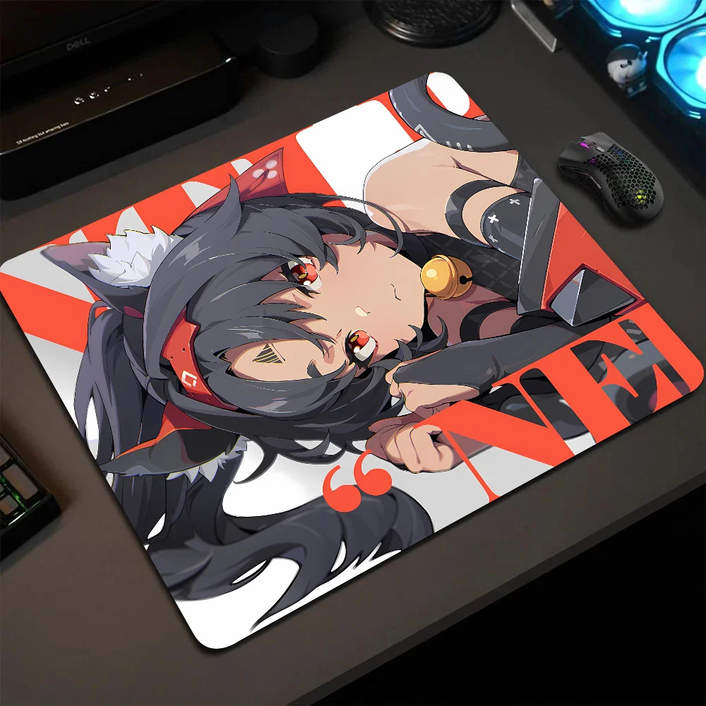 

Nekomiya Mana Zenless Zone Zero Game Mousepad Small LockEdge Mouse Pad For Gamers Computer Desk Pad Anti-slip Rubber