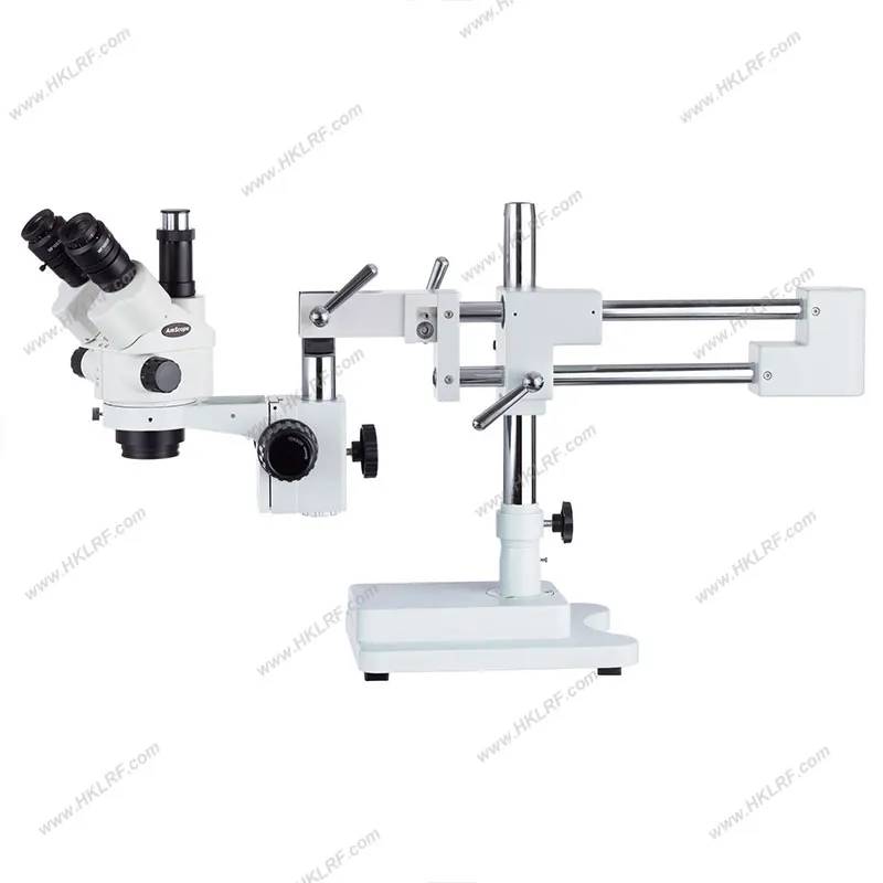 

AmScope SM-4NTP 7X-45X Simul-Focal Stereo Trinocular Zoom Industriale Microscopio Dual Braccio Boom Stereo Microscope