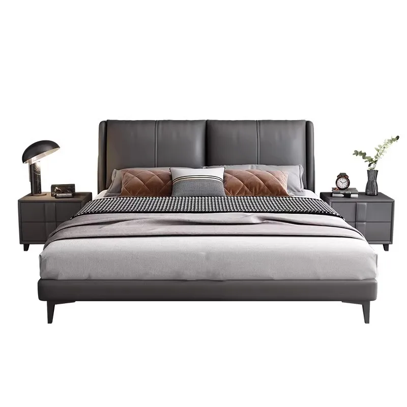Modern Wood Double Bed Cheap Storage Elegant Full Size Bases Bed Twin House Modular Luxury Camas De Dormitorio Furniture Home
