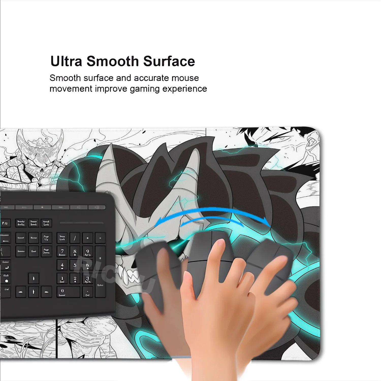 XXL 40X90CM Anime Mousepad Large Gaming K-Kaiju No. 8 Mouse Pad LockEdge Rubber accessories Computer Keyboard Table Desk Mat rug