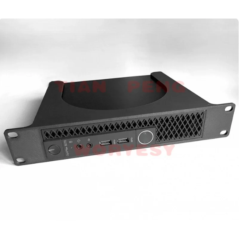 WYORESY precise ergonomic 1U rack mount frame for Dell OptiPlex Mini fits 10 inch cabinet realizing standard device installation