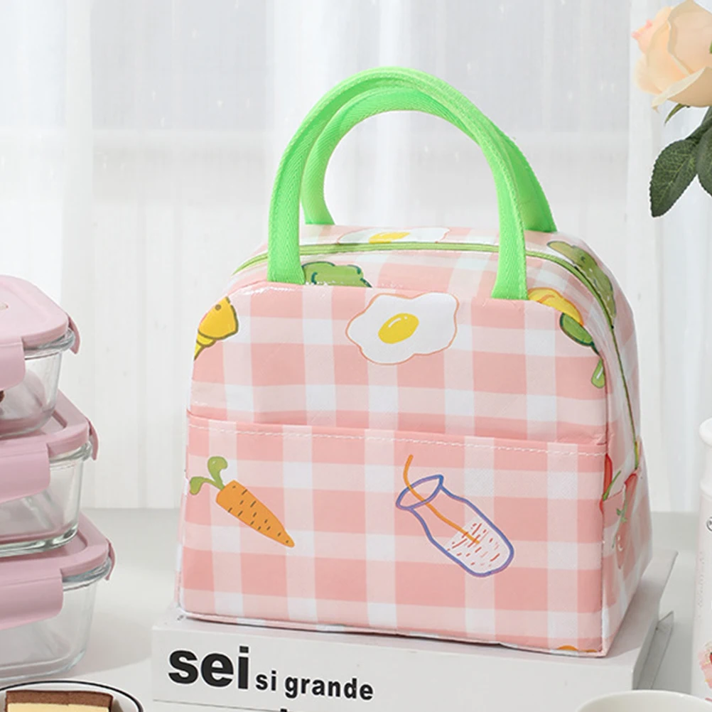 

Bento Bag Non-woven Fabric Reusable Snack Container Kids Thermal Insulation Food Organizer Picnic Cooler Storage