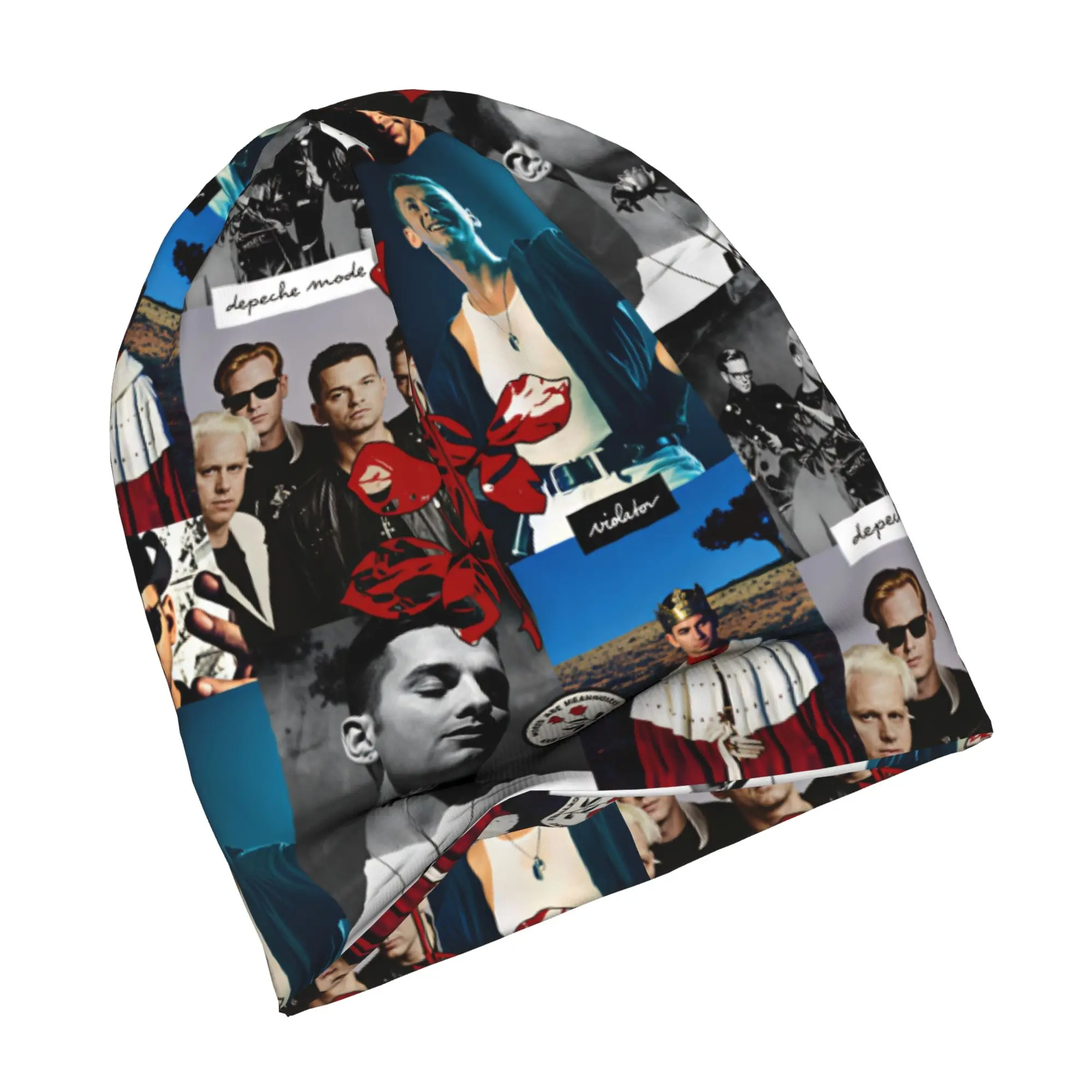 Electronic Rock D-Depeche Cool M-Mode Skullies Beanies Caps Unisex Winter Warm Knitted Hat Cool Adult  Bonnet Hats Ski Cap