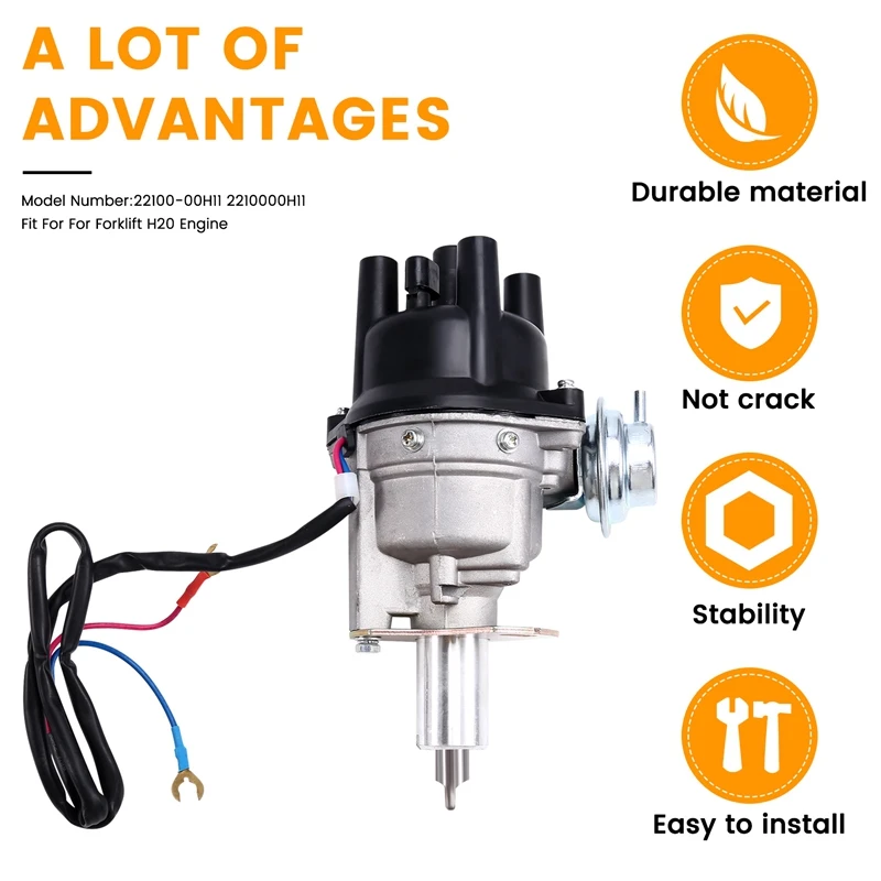 22100-00H11 Electronic Distributor For TCM Nissan Forklift H20 Engine