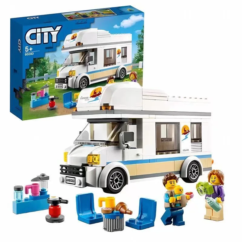 

City Series Travel, Holiday, Camping, RV, Play House, building blocks, Assembly Toys, gifts