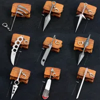 Anime Naruto Keychain Kunai Shuriken Konoha Ninja Pendant Model Bag Backpack Small Accessories Keychain Accessories Toys