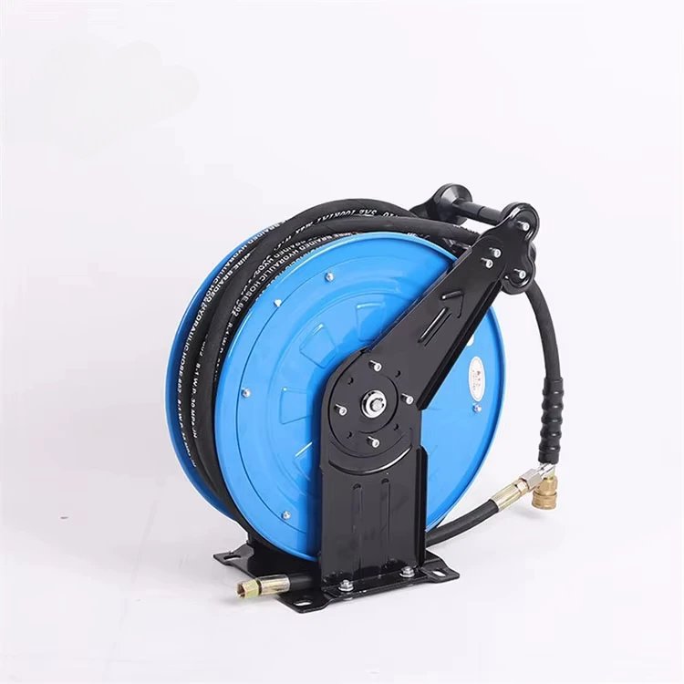 High Pressure Heavy Duty Air Water Oil Grease Wall Mount Spring Rewind Automatic Retractable Hose Reel