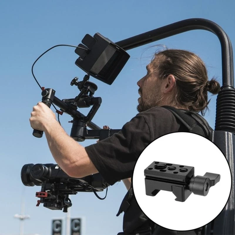 

Q5WA Quick Install Slider Tube Зажим несколько отверстий 1/4 и 3/8 для фотографии видеография расширение аксессуара аксессуара