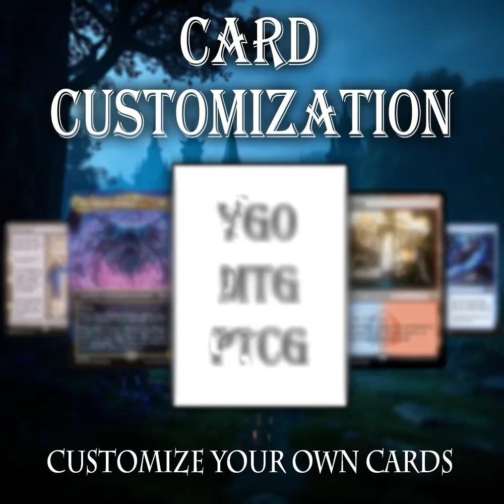 맞춤형 게임 카드 포일/일반 DIY 디자인 개인 맞춤형 카드 모든 게임 카드/스포츠 카드/스타 카드 모든 사진 가능