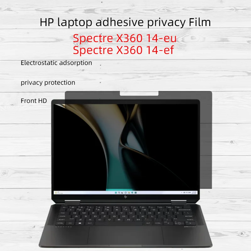 

Подходит для 14-дюймового ноутбука HP Spectre X360 14-eu 14-ef. Клейкая антиподглядывающая пленка для конфиденциальности, антиподглядывающая пленка