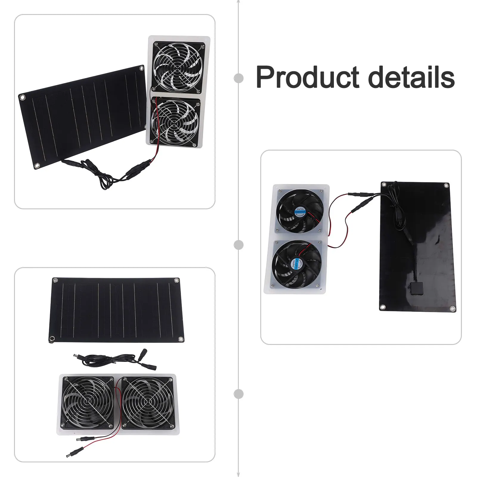 

Air Circulation Fan IPX7 Waterproof Fan Animal Safe Design Effective Air Circulation Extension Cord Included Energy