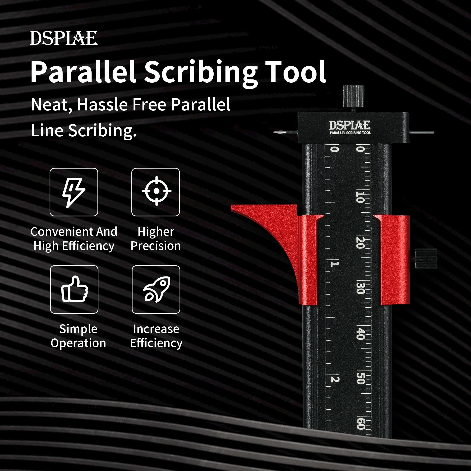 DSPIAE Lsometric Line Cutting Ruler Retouching Tools For Mecha Models